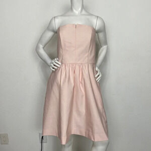 Weddington Way "NEW" Blush Pink Elizabeth Notched Neck Strapless Dress Size 12